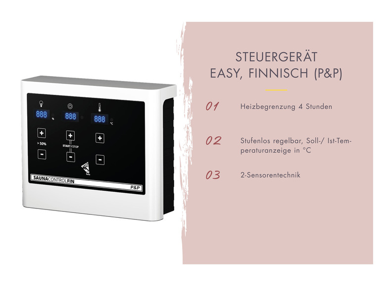 Karibu System-Sauna »Shorty«, mit Fronteinstieg, 3,6 kW Ofen