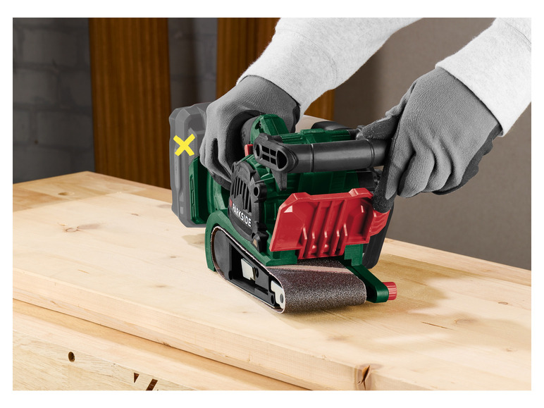 PARKSIDE® 20 V Akku-Bandschleifer »PBSDA 20-Li A1«, ohne Akku und Ladegerät