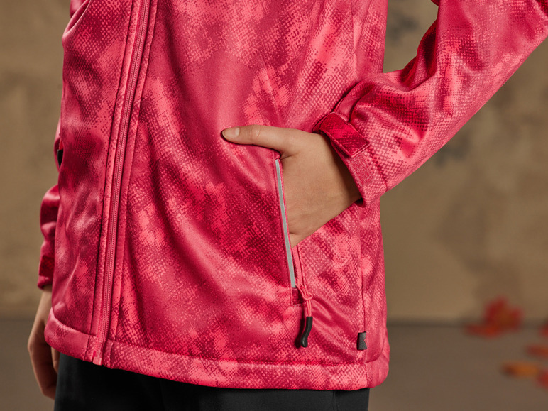 CRIVIT Kinder Softshelljacke, winddicht und atmungsaktiv