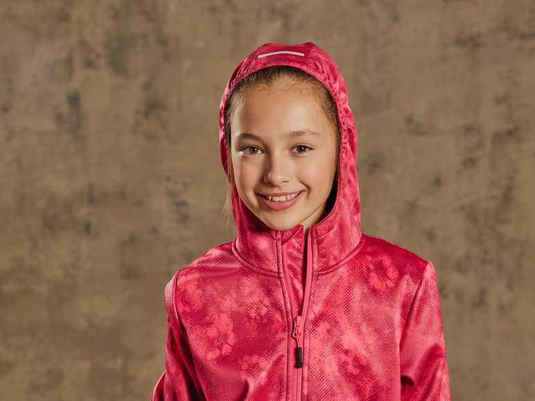CRIVIT Kinder Softshelljacke, winddicht und atmungsaktiv