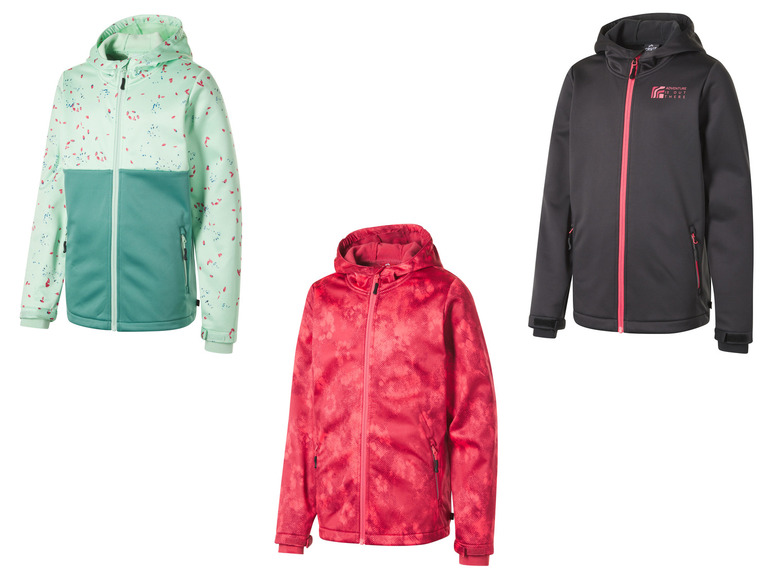 CRIVIT Kinder Softshelljacke, winddicht und atmungsaktiv