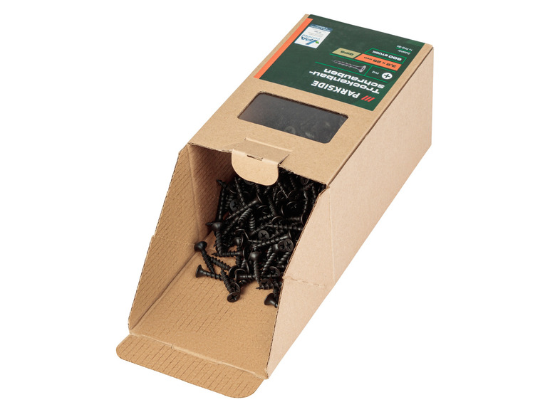 PARKSIDE® Trockenbauschrauben, PH2-Antrieb, schwarz phosphatiert