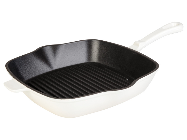 LIVARNO home Gusseisen-Grillpfanne, mit beidseitigem Ausgießer