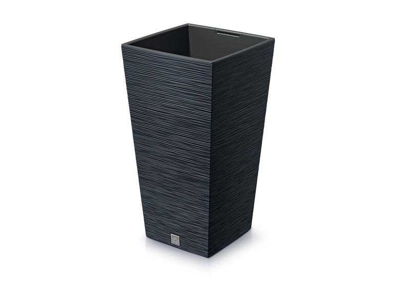 Prosperplast Blumentopf »FURU SQUARE«, mit gerippter Struktur, quadratisch