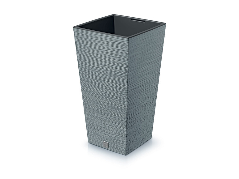 Prosperplast Blumentopf »FURU SQUARE«, mit gerippter Struktur, quadratisch