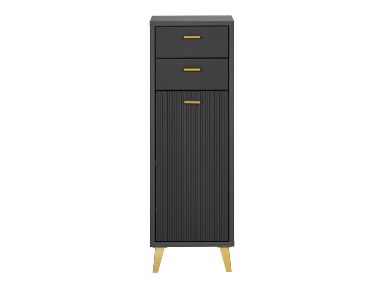 LIVARNO home Bad-Seitenschrank, mit Wellenoptik