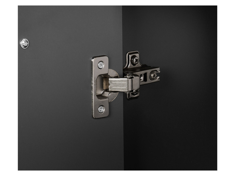 LIVARNO home Bad-Seitenschrank, mit Wellenoptik