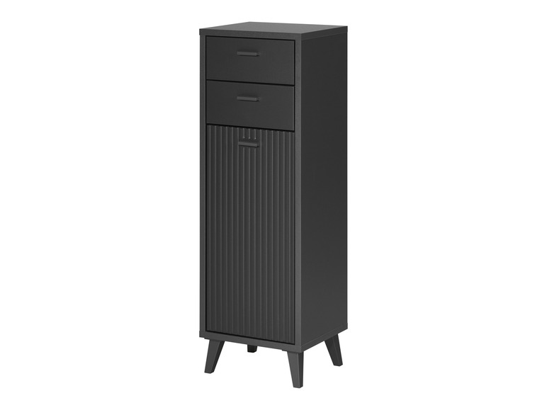 LIVARNO home Bad-Seitenschrank, mit Wellenoptik
