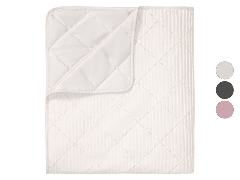 LIVARNO home Samt-Tagesdecke, 200 x 220 cm