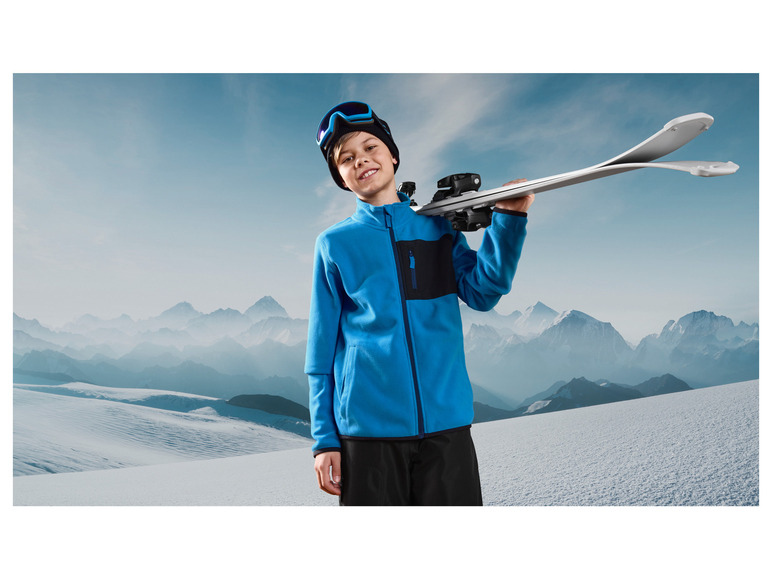 CRIVIT Kinder-Fleecejacke, aus recyceltem Material