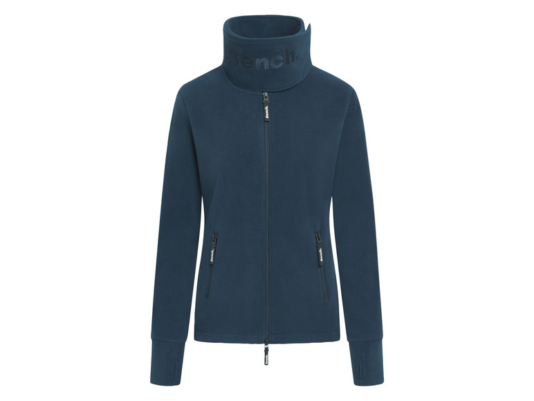 BENCH Damen Fleecejacke mit Markenschriftzug