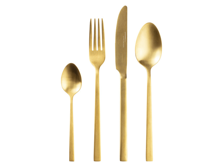 LIVARNO home Edelstahl-Besteck-Set, 16-teilig