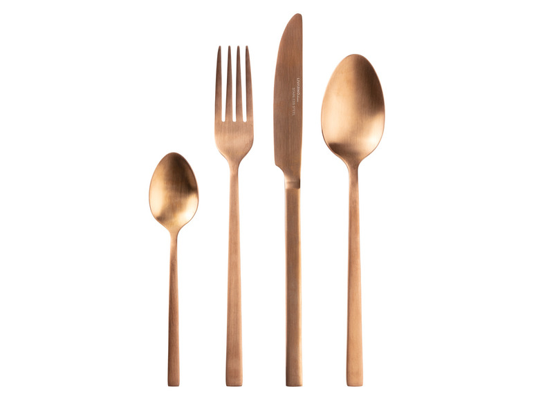 LIVARNO home Edelstahl-Besteck-Set, 16-teilig