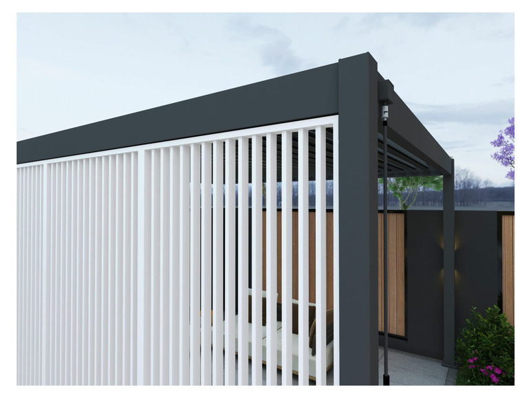 Pergoline Seitenwandpaneel für Pavillon Trumpf und Superior Pergola, aus Aluminium
