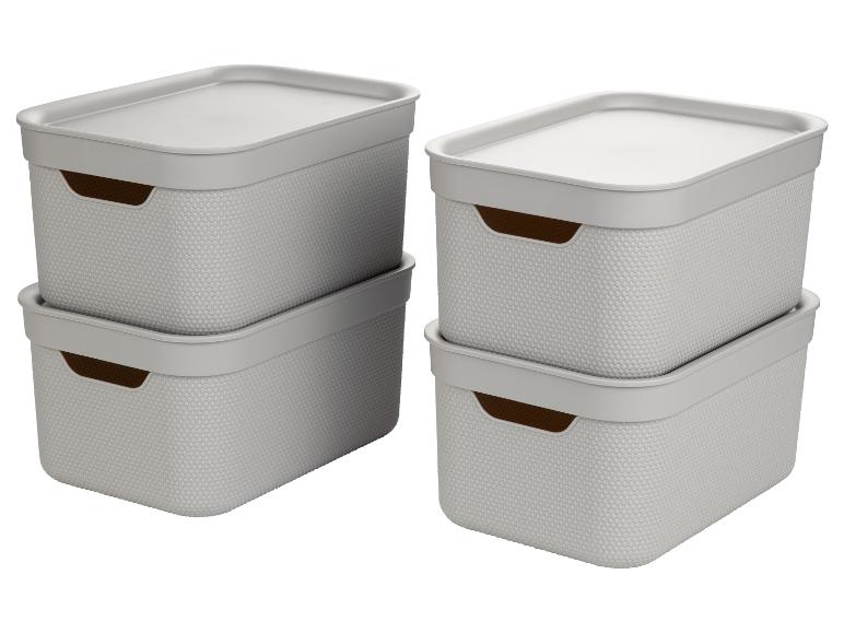 LIVARNO home Aufbewahrungsboxen-Set, mit Deckel