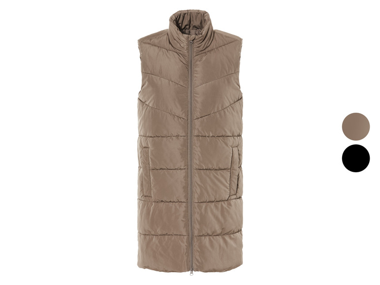 esmara® Damen Longweste mit Stehkragen
