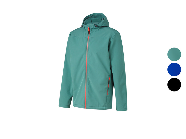 CRIVIT Herren Thermo-Softshelljacke, wasserabweisendes Obermaterial