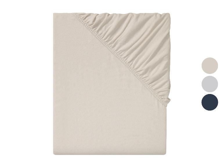 LIVARNO home Flanell-Spannbettlaken, 180-200 x 200 cm