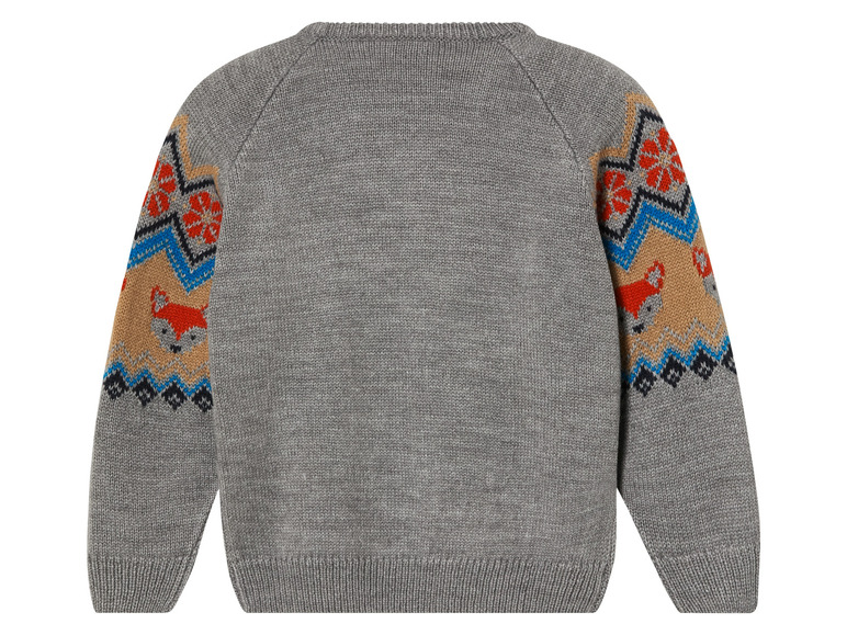 lupilu® Kinder-Strickpullover, mit Ärmelsaum und Taillenbund