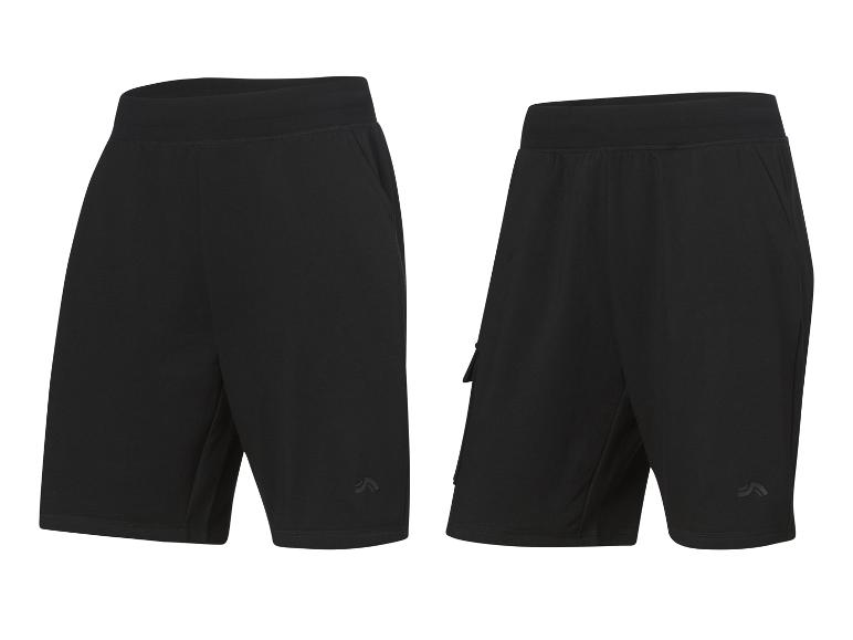 CRIVIT Herren Sweatshorts mit angerauter Innenseite und HeiQ Mint