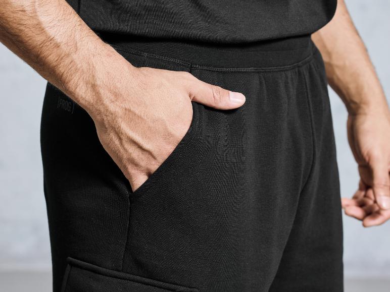 CRIVIT Herren Sweatshorts mit angerauter Innenseite und HeiQ Mint