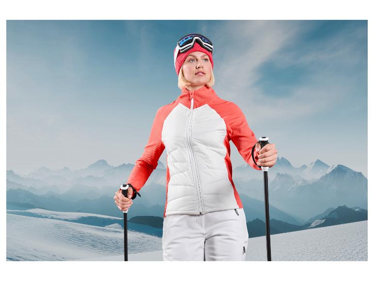 CRIVIT Damen Jacke, vorderer Teil aus gestepptem Material