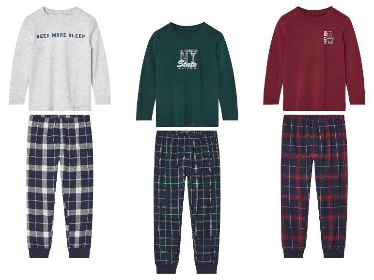 lupilu® Kleinkinder Pyjama, Hose aus weichem, wärmendem Flanell