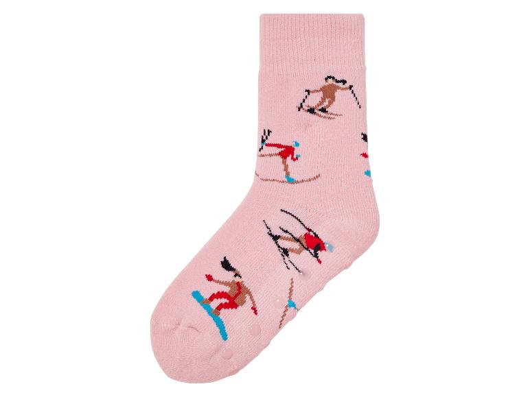 pepperts!® Kinder Thermosocken, 2 Paar, mit Silikonnoppen