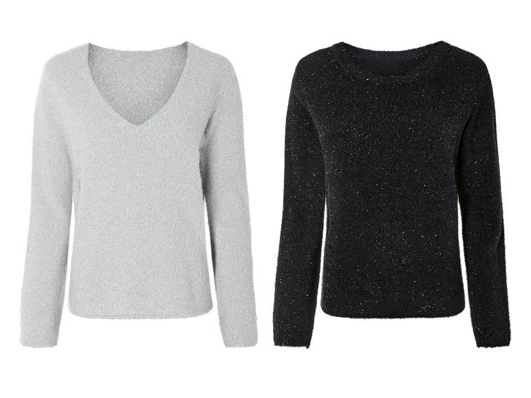 esmara® Damen Strickpullover mit glitzernden Fasern
