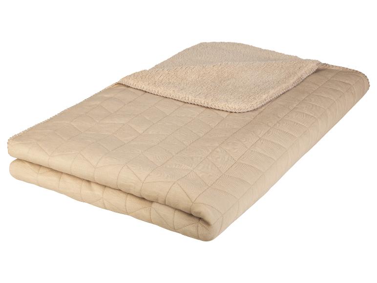 LIVARNO home Kuscheldecke, Rückseite aus Sherpafleece, 150 x 200 cm