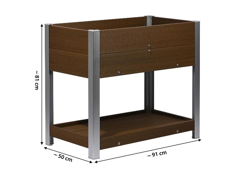 dobar WPC Hochbeet »Square«, 91 x 50 x 81 cm, braun