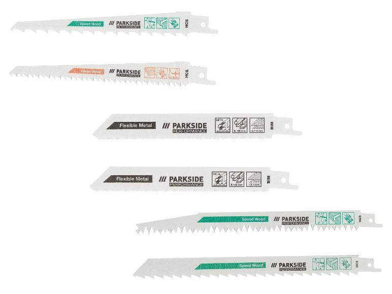 PARKSIDE PERFORMANCE® Säbelsägeblatt-Set »PFSZP 3 A1«, anwendungsoptimiert