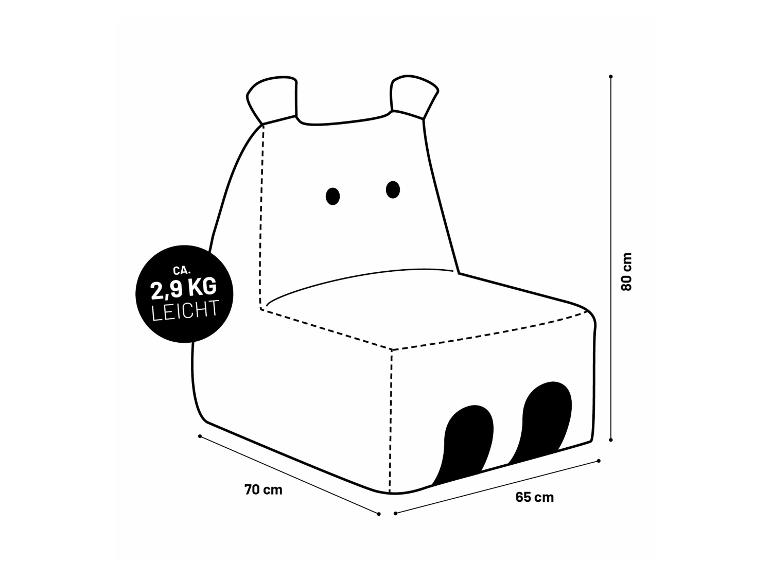Lumaland Kindersitzsack »Animal Line«, 200/270 l, in tierischen Designs