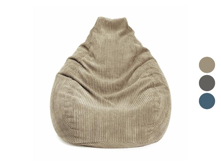 Lumaland Gaming-Sitzsack, 350 l, aus trendigem Cord-Material