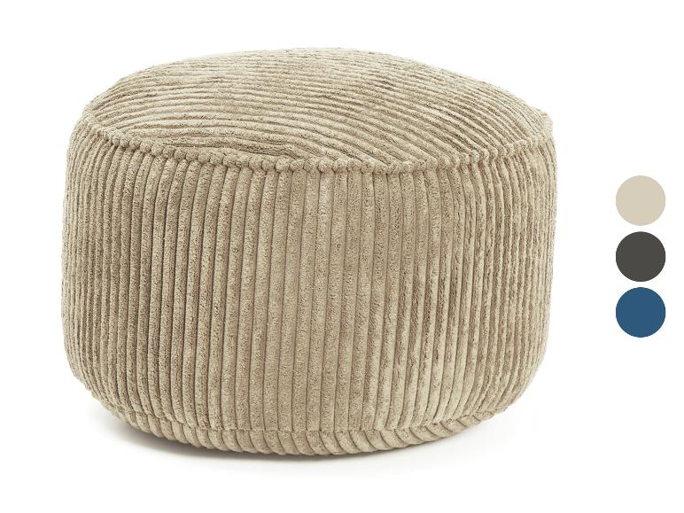 Lumaland Sitzsack-Hocker Pouf »Cord«, 50 l, mit 3-in-1-Funktion
