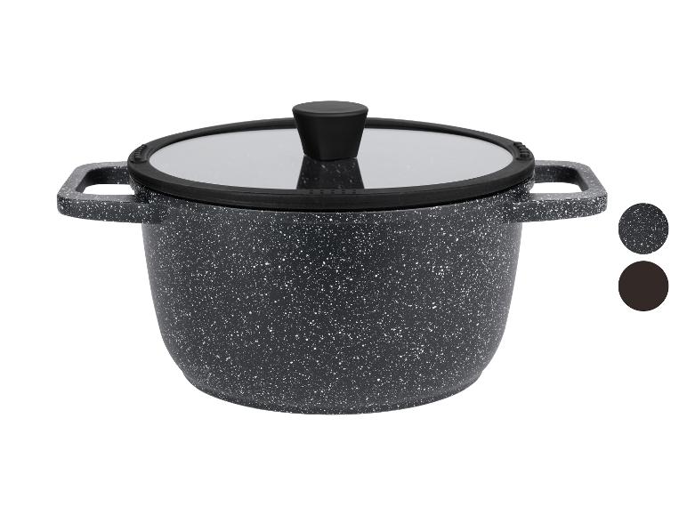 LIVARNO home Aluguss-Kochtopf, mit innerer Literskala, Ø 24 cm