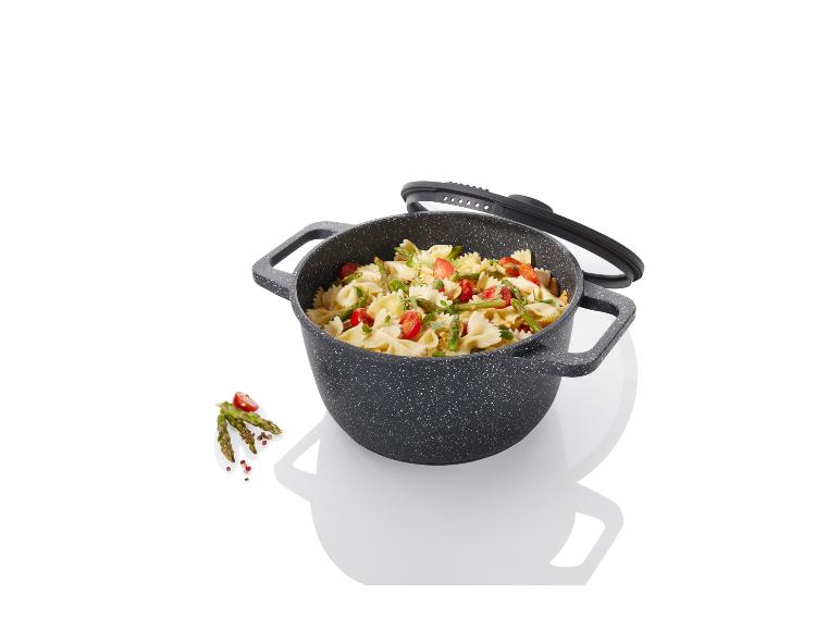 LIVARNO home Aluguss-Kochtopf, mit innerer Literskala, Ø 24 cm