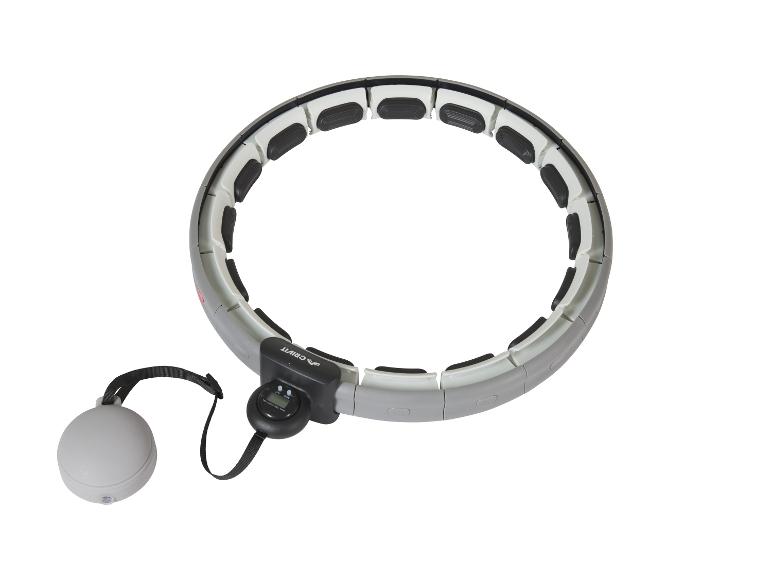 CRIVIT Hula-Hoop-Reifen mit Gewicht, mit LED-Display und Zählfunktion