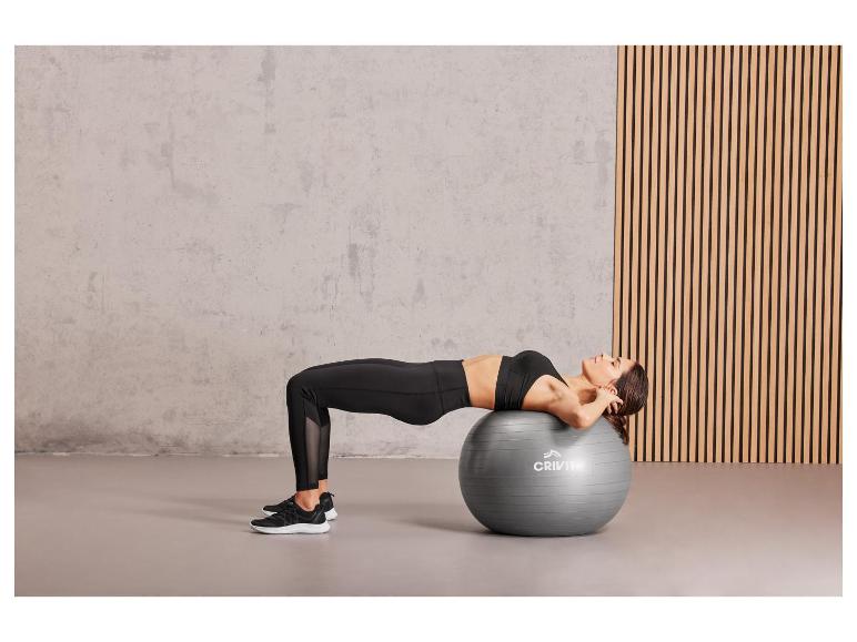 CRIVIT Balance Board / Soft Gymnastikball / Fitnessband-Set