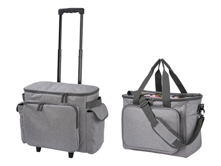TOPMOVE® Aufbewahrungstasche / Nähmaschinen-Trolley, grau