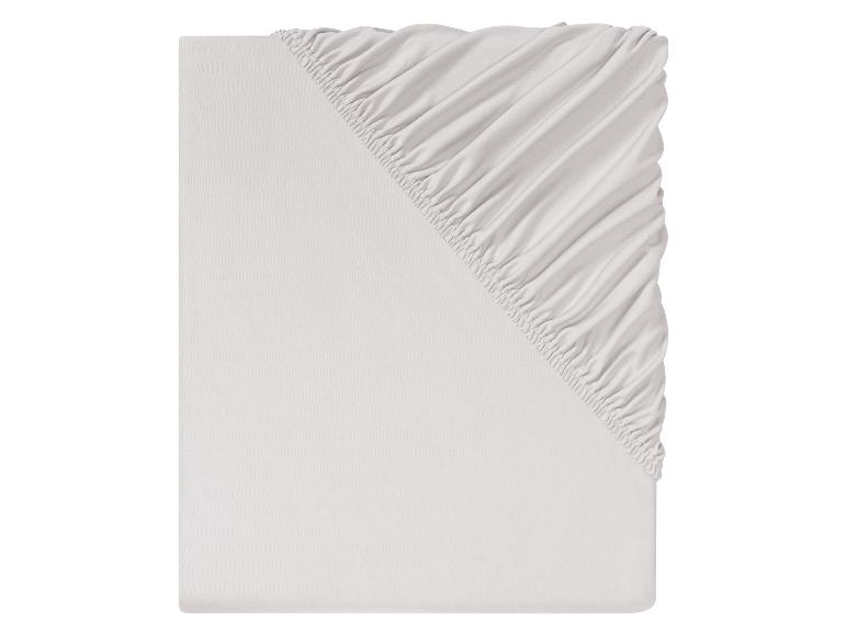 LIVARNO home Mikrofaser-Jersey-Spannbettlaken, 180-200 x 200 cm