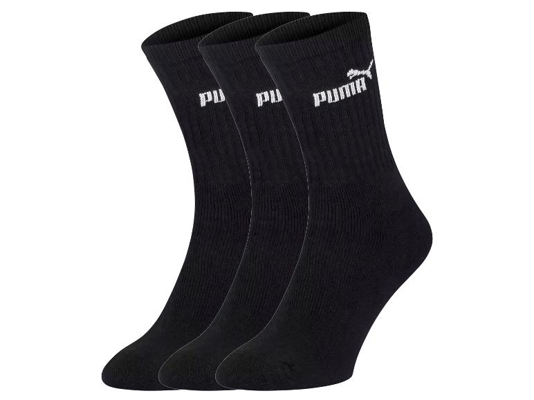 Puma Herren Socken, 3 Paar, mit Logo