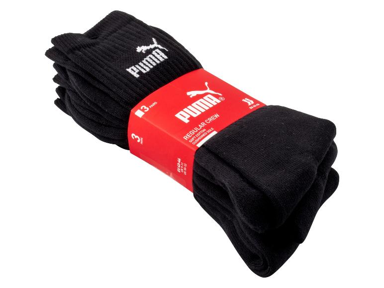 Puma Herren Socken, 3 Paar, mit Logo