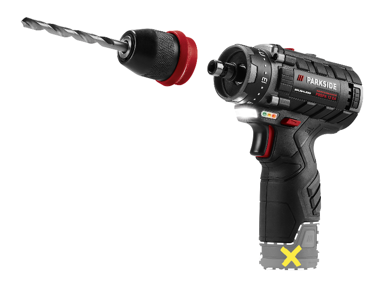 PARKSIDE PERFORMANCE® 12 V Akku-Bohrschrauber »PBSPA 12 E4«, ohne Akku und Ladegerät