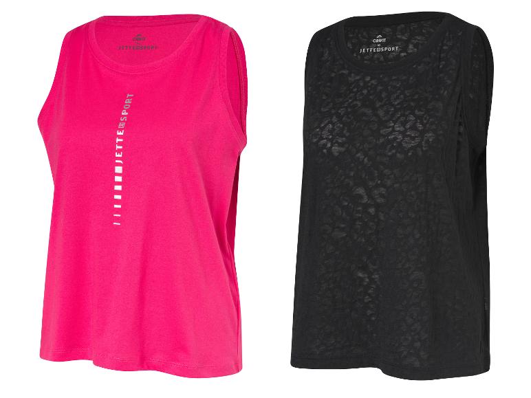 CRIVIT by Jette Sport Damen Funktionstop mit verlängerter Rückseite