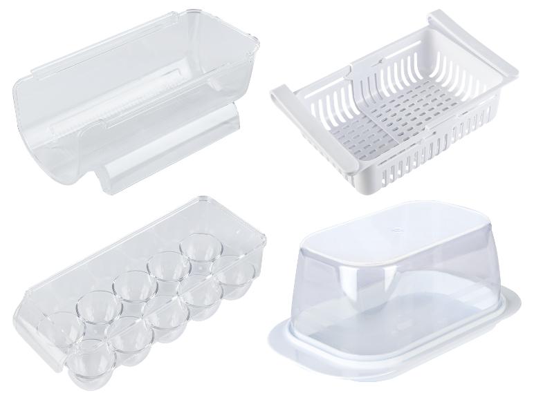 LIVARNO home Flaschenhalter / Aufbewahrungskorb / Eierhalter / Butterdose, für den Kühlschrank