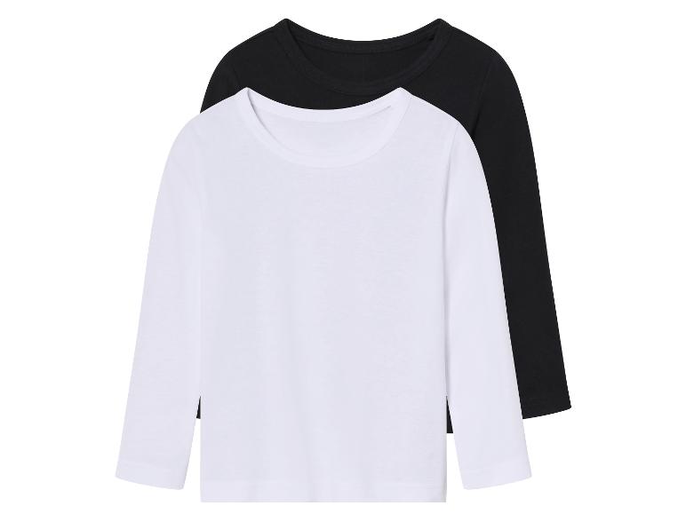 lupilu® Kleinkinder Langarmshirts, 2 Stück, aus reiner Baumwolle