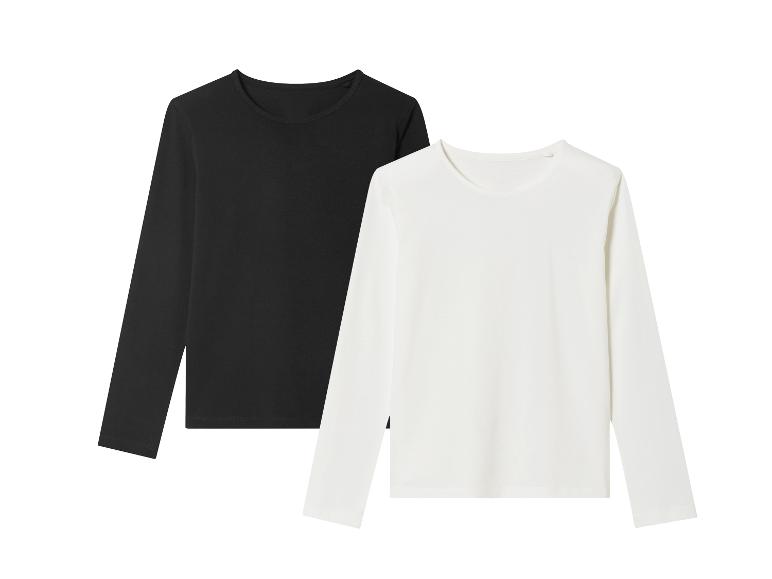 pepperts!® Kinder Mädchen Langarmshirts, 2 Stück, reine Baumwolle