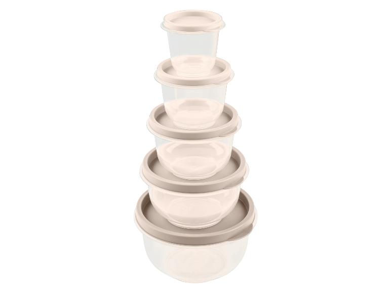 LIVARNO home Frischhaltedosen-Set, 5-teilig, ineinander verstaubar