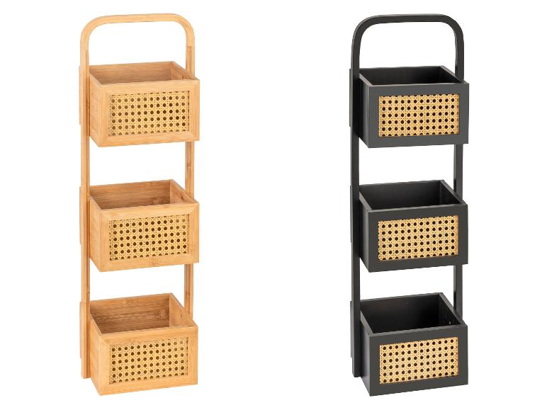 Wenko Badregal mit 3 Bambuskörben